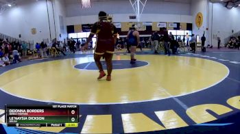 235 lbs 1st Place Match - Deionna Borders, Berea-Midpark vs Le`Naysia Dickson, Brush
