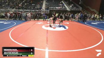 92 lbs Semifinal - Brayton Boylen, Top Of The Rock Wrestling Club vs Bronson Haun, Shoshoni Sharp Shooters