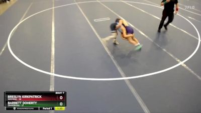 84 lbs Semis & 1st Wrestleback (8 Team) - Barrett Doherty, Zimmerman vs Breslyn Kirkpatrick, Waconia