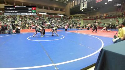 110 lbs Champ. Round 1 - Asa Welk, Prairie Grove Youth Wrestling vs Kasen Schall, Blazing Yetis Wrestling Club