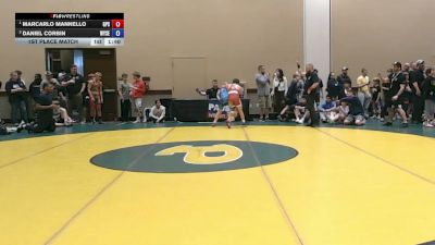 110 lbs 1st Place Match - Marcarlo Mannello, Gps vs Daniel Corbin, Wyoming Seminary