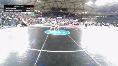 Boys 3A 106 lbs 7th Place Match - Marco Luna, Heritage vs Brayden Harrison, Hermiston