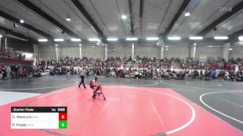 50 lbs Quarterfinal - Cayson Wancura, Ignacio Wrestling Club vs Patrick Prado, Stout Wr Acd