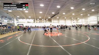 112 lbs Consi Of 16 #2 - Santino Cerrone, Southside WC vs Brayden Chapman, Nashoba