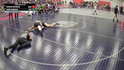 144 lbs Cons. Round 4 - Austin Wilhelm, Newberg vs Liam Kleiman, Richland