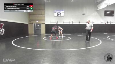 235 lbs Semifinal - Lauren Gorospe, Milpitas vs Brianna Reid, Chico