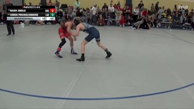 65 lbs Quarterfinal - Owen Pronschinske, LAW vs Nash Jirele, OWATONNA WRESTLING ACADEMY