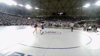 Girls 3A/4A 125 Champ. Round 2 - Lindy Strowbridge, Rogers (Puyallup) (Girls) vs Karianne Baldwin, Glacier Peak (Girls)
