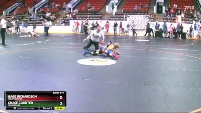 76 lbs Round 3 - Chase Courter, Springport vs Gage Richardson, The Storm WC