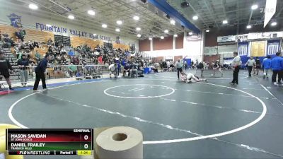 190 lbs Semifinal - Mason Savidan, St John Bosco vs Daniel Frailey, Trabuco Hills