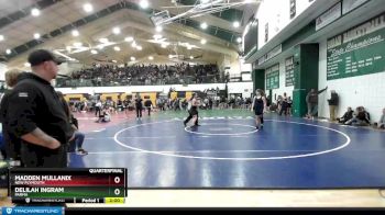 148 lbs Quarterfinal - Delilah Ingram, Parma vs Madden Mullanix, New Plymouth