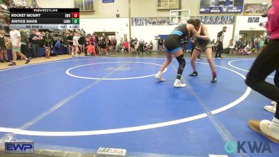 105 lbs Rr Rnd 2 - Rocket McGirt, Salina Wrestling Club vs Justice Davis, Lady Outlaw Wrestling Academy