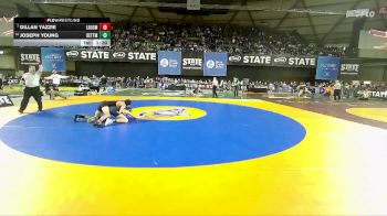 Boys 1B/2B 132 Champ. Round 2 - Dillan Yazzie, Lake Roosevelt vs Joseph Young, Kettle Falls