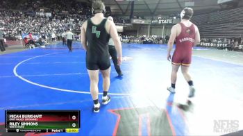 2A 215 lbs Semifinal - Riley Simmons, White River vs Micah Burkhart, East Valley (Spokane)