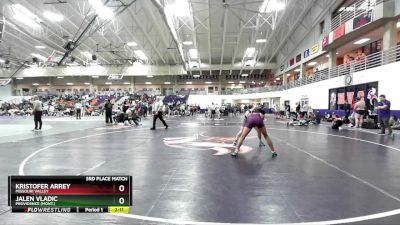 149 lbs 3rd Place Match - Jalen Vladic, Providence (Mont.) vs Kristofer Arrey, Missouri Valley