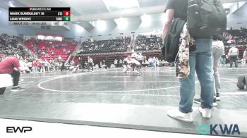 76-80 lbs Consi Of 4 - Mark Bumbulsky III, Owasso Takedown Club vs Liam Wright, Broken Arrow Wrestling Club