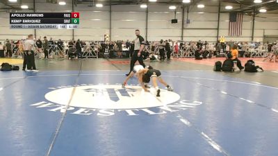 56 lbs Round 1 - 9:00am Saturday - Apollo Hawkins, PA USA vs Kemp Enriquez, Michigan S.W.A.T