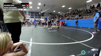 100 lbs Consolation - Maximus Gray, Division Bell Wrestling vs Elijah Alexander, Midwest City Bombers Youth Wrestling Club