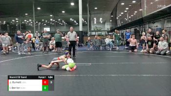 56 lbs Round 2 (8 Team) - Jacobi Burkett, U2 Upstate Uprising Blue vs Isaac Berrier, Dueling Bandits
