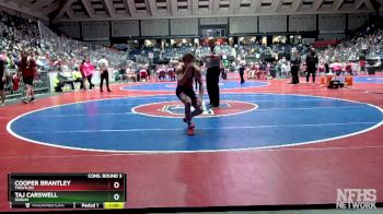 1A-138 lbs Cons. Round 3 - Cooper Brantley, Treutlen vs Taj Carswell, Dublin