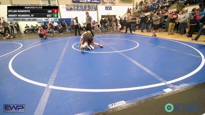90 lbs Rr Rnd 4 - Dylan Roberts, Claremore Wrestling Club vs Henry Romero, IV, Wolfpak Wrestling