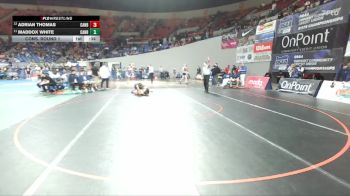 5A Boys 190 lbs Cons. Round 1 - Maddox White, Canby Boys vs Adrian Thomas, Canby Boys