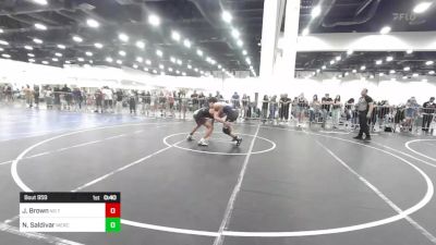 150 lbs 2nd Place - Joshua Brown, No Team vs Nathan Saldivar, Mercenary