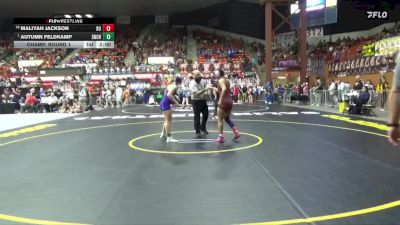 140 lbs Champ. Round 1 - Autumn Feldkamp, Seneca-Nemaha Central Hs vs Maliyah Jackson, Buhler HS
