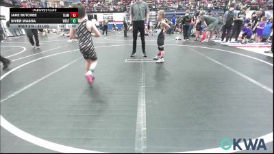 55 lbs Quarterfinal - Jake Butchee, Team Worx Wrestling Club vs River Washa, Weatherford Youth Wrestling