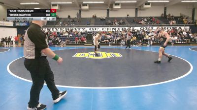 165 lbs 1st Place Match - Sam Richardson, McKendree vs Bryce Dauphin, Central Oklahoma