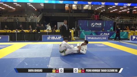Pedro Henrique Takadi Cazarre Na vs Shoya Ishiguro 2025 Pan Jiu Jitsu IBJJF Championship