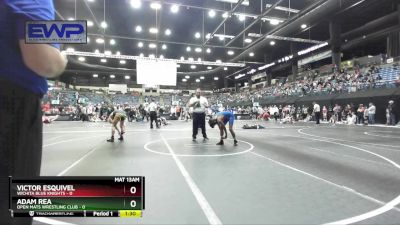 120 lbs Quarterfinal - Adam Rea, Open Mats Wrestling Club vs Victor Esquivel, Wichita Blue Knights