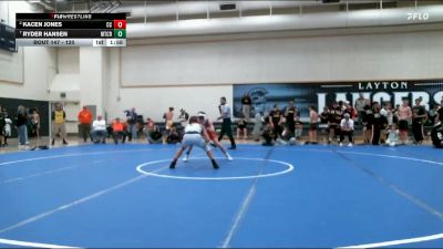 120 lbs Quarterfinal - Ryder Hansen, Mountain Crest vs Kacen Jones, Corner Canyon