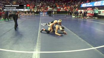 1A-132 lbs Cons. Round 4 - Ryan Fletcher, Underwood vs Maddox Morrison, North Butler-Clarksville