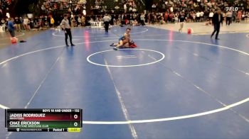 132 lbs Champ. Round 2 - Chaz Erickson, Cornerstone Wrestling Club vs Jadiss Rodriguez, Rockyford