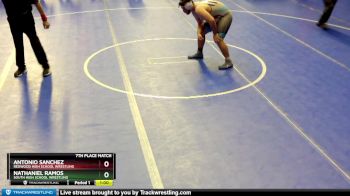 220 lbs 7th Place Match - Antonio Sanchez, Redwood High School Wrestling vs Nathaniel Ramos, South High School Wrestling