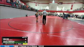 132 lbs Round 1 - Zoe Tesi, Weatherford (Girls) vs Emilee Zeringue, Northwest Eaton (Girls)
