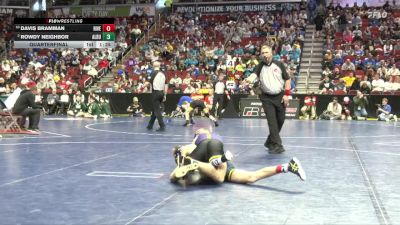 1A-126 lbs Quarterfinal - Davis Bramman, Riverside, Oakland vs Rowdy Neighbor, Alburnett