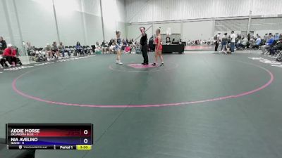 105 lbs Round 4 (6 Team) - Addie Morse, Oklahoma Blue vs Nia Avelino, Idaho