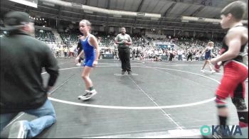 61 lbs Consi Of 4 - Hunter Clarke, Claremore Wrestling Club vs Chloe Grimes, Tiger Trained Wrestling