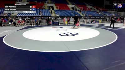 145 lbs Cons. Rd Of 16 - Lily Perkins, KS vs Allie Brown, WV
