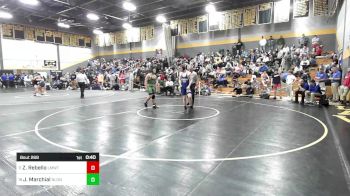 182 lbs Consi Of 8 #1 - Zachary Rebello, Lyman Mem/Windham Tech vs Jhandel Marchial, New London