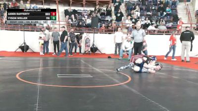 135_B lbs Round Of 32 - Aiden Rafferty, Brookville vs Tyson Weller, Philipsburg-Osceola