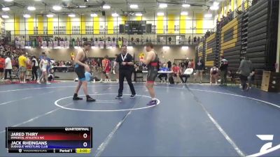 220 lbs Quarterfinal - Jared Thiry, Immortal Athletics WC vs Jack Rheingans, Dubuque Wrestling Club