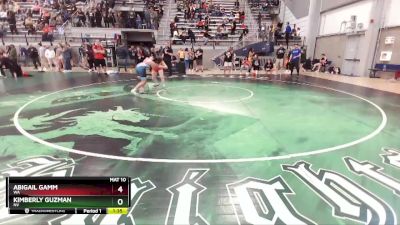 127 lbs Quarterfinal - Abigail Gamm, WA vs Kimberly Guzman, NV