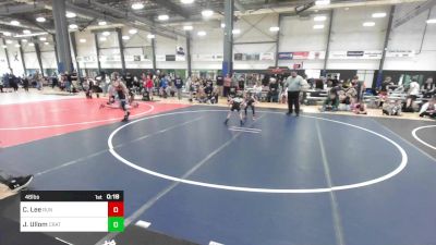 46 lbs Consolation - Carson Lee, Run To Danger vs Jaxon Ullom, Crater Mat Club