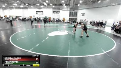 157 lbs Champ. Round 1 - Merari Mapes, UW-Parkside vs John Bamvakais, Maryville University