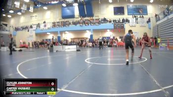 144 lbs Cons. Round 4 - Cuyler Johnston, Highland vs Carter Vazquez, Stansbury