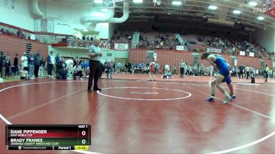 132 lbs Cons. Round 3 - Dane Pippenger, East Noble TUF vs Brady Franks, Jennings County Wrestling Club