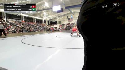 155 lbs 5th Place Match - Evelyn Sandoval, Liberal vs Zjedai Royal Bey, Olathe North